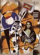 Fernard Leger Mona Lisa and key oil painting